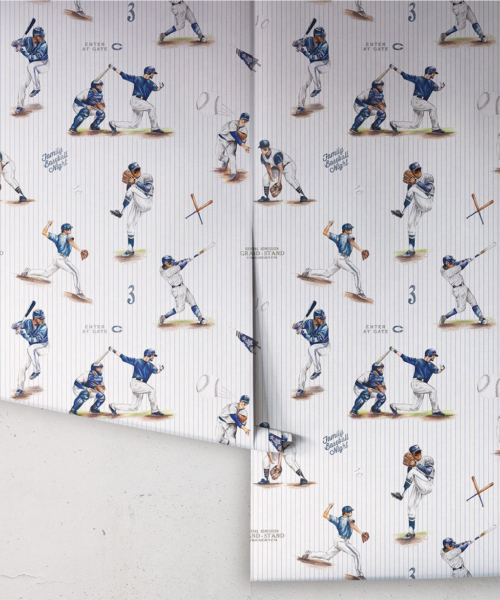 Baseball Wallpaper, Pinstripes