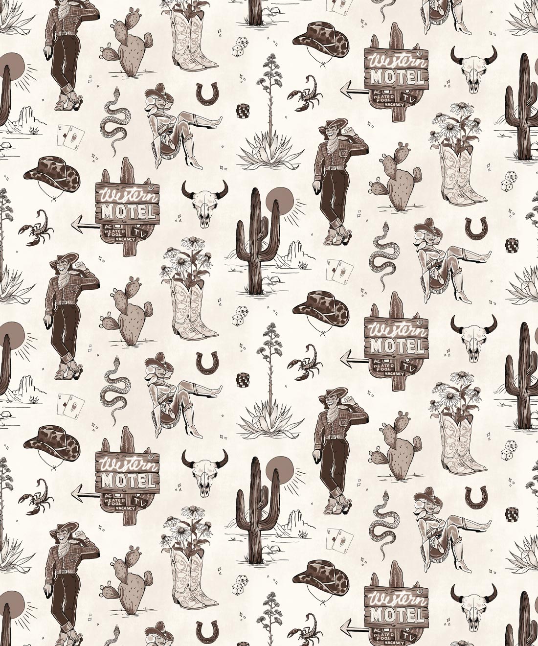 Trail Tales Wallpaper, Saloon