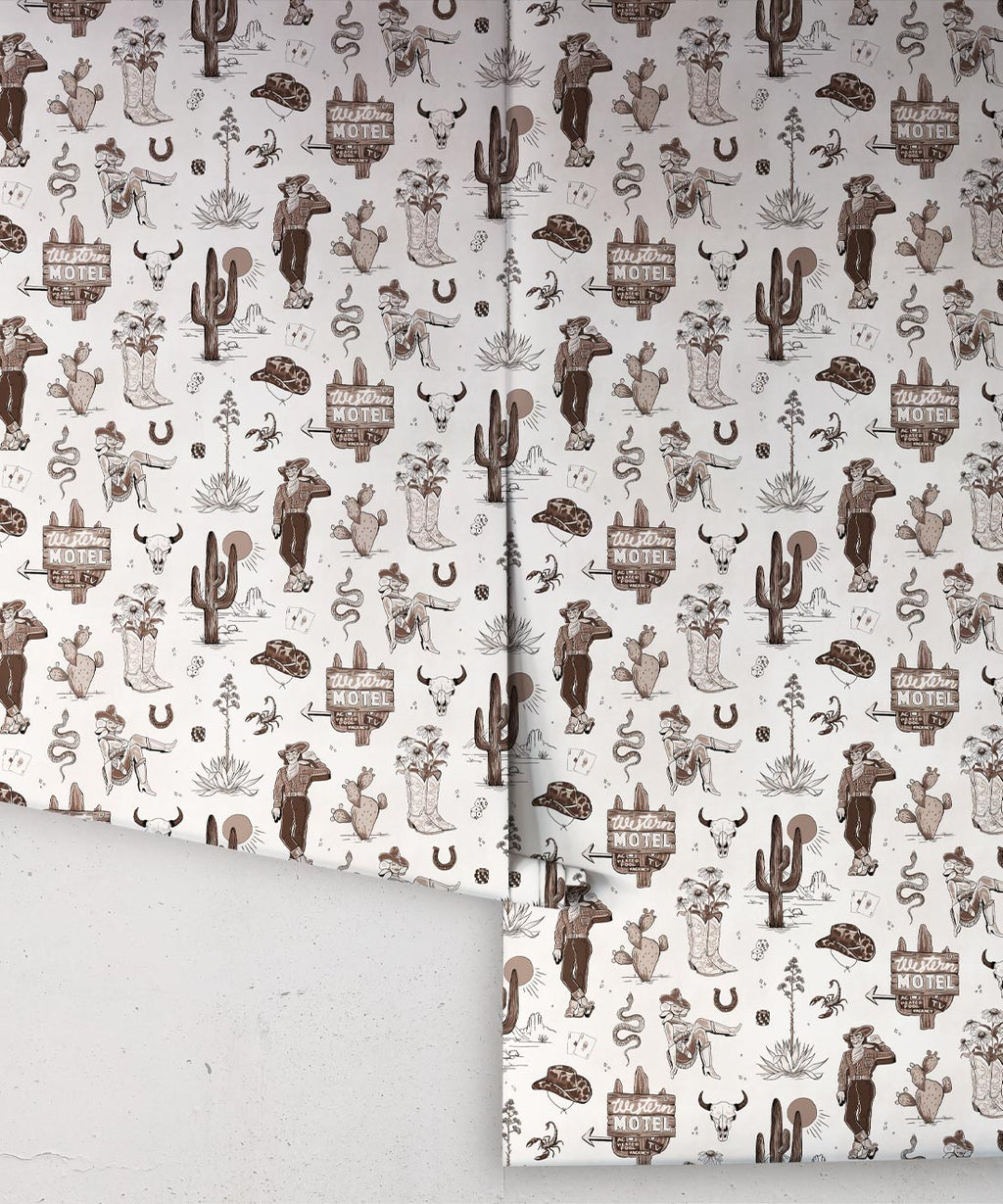 Trail Tales Wallpaper, Saloon