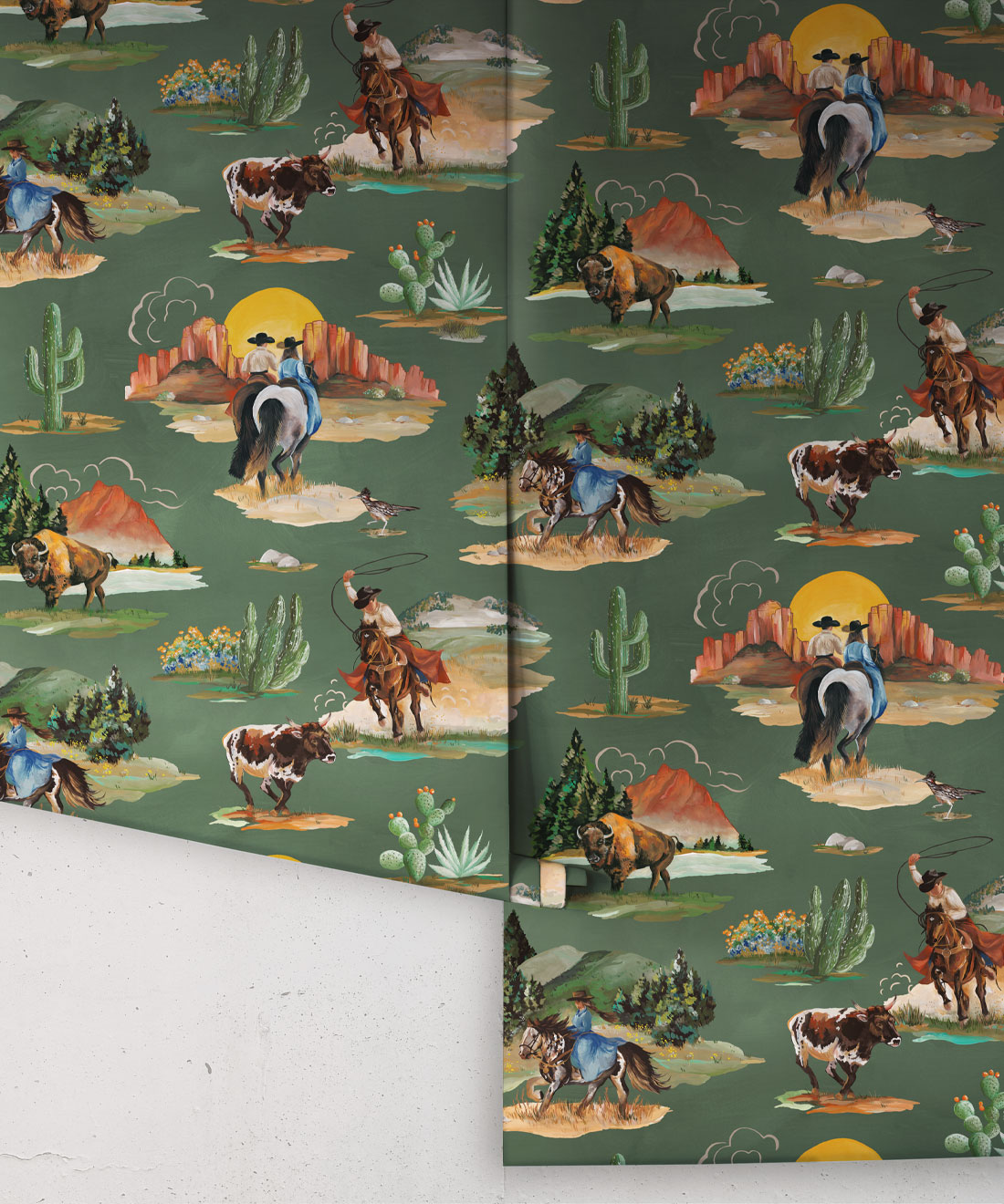 Frontier Wallpaper, Evergreen