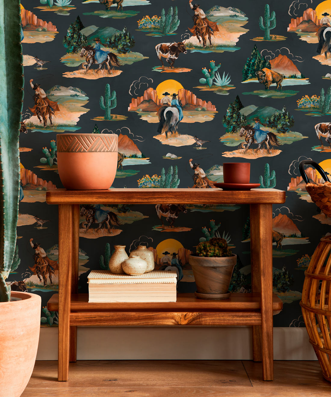 Frontier Wallpaper, Navy