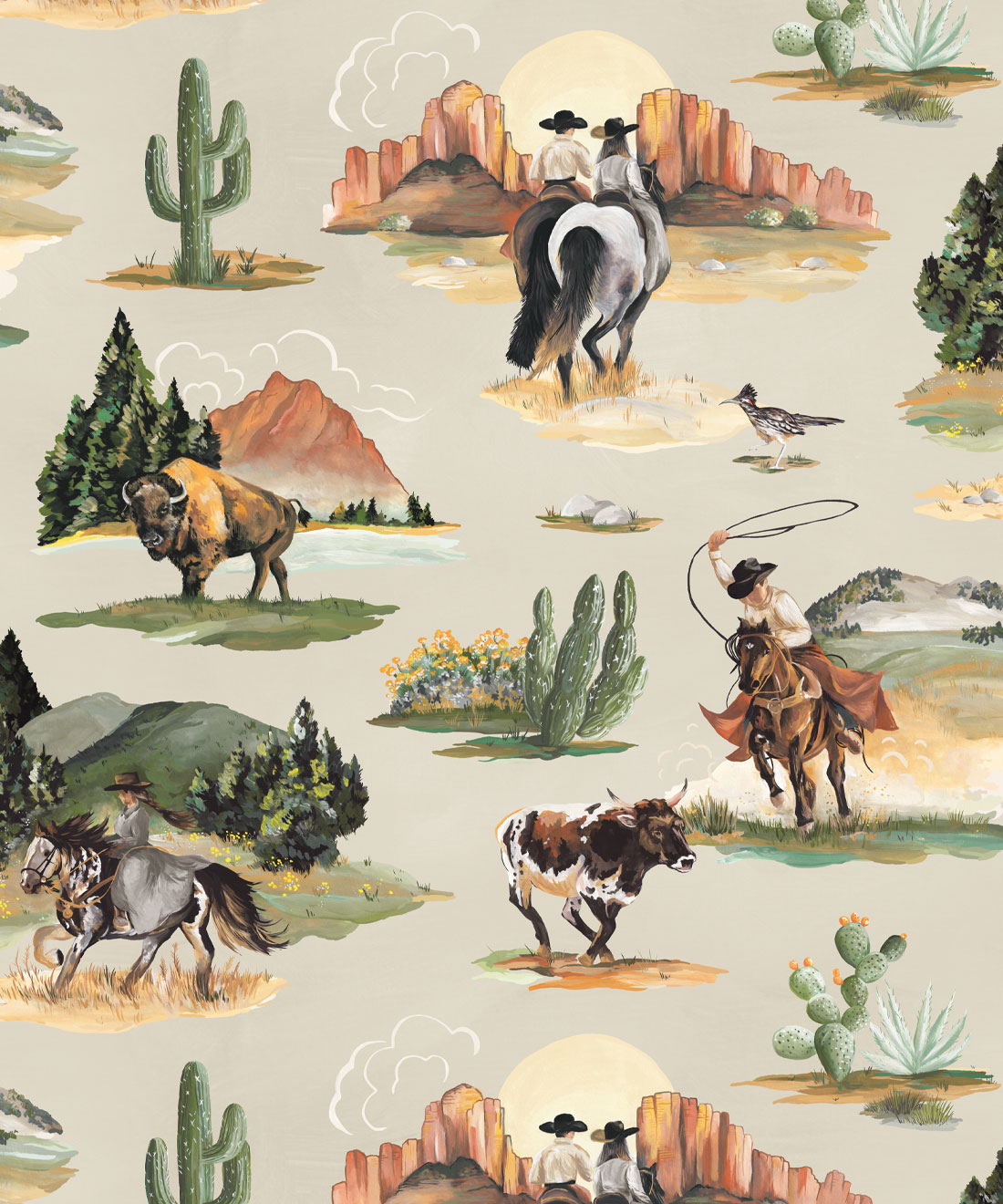 Frontier Wallpaper, Stone