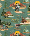 Frontier Wallpaper, Turquoise