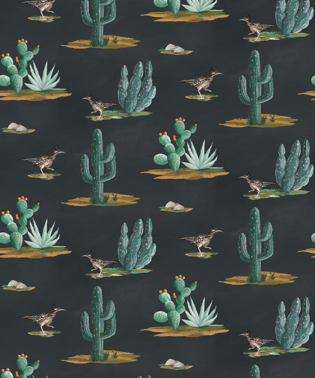 Roadrunner Wallpaper, Navy