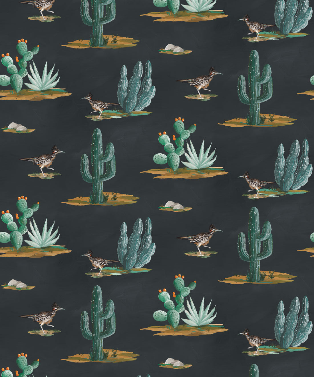 Roadrunner Wallpaper, Navy