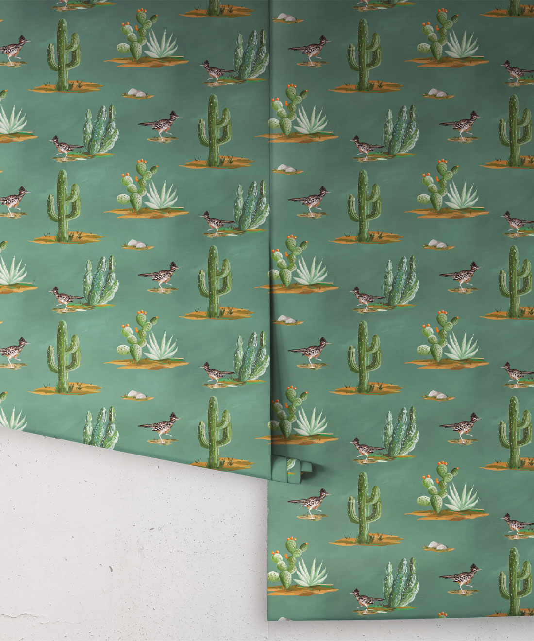 Roadrunner Wallpaper, Turquoise
