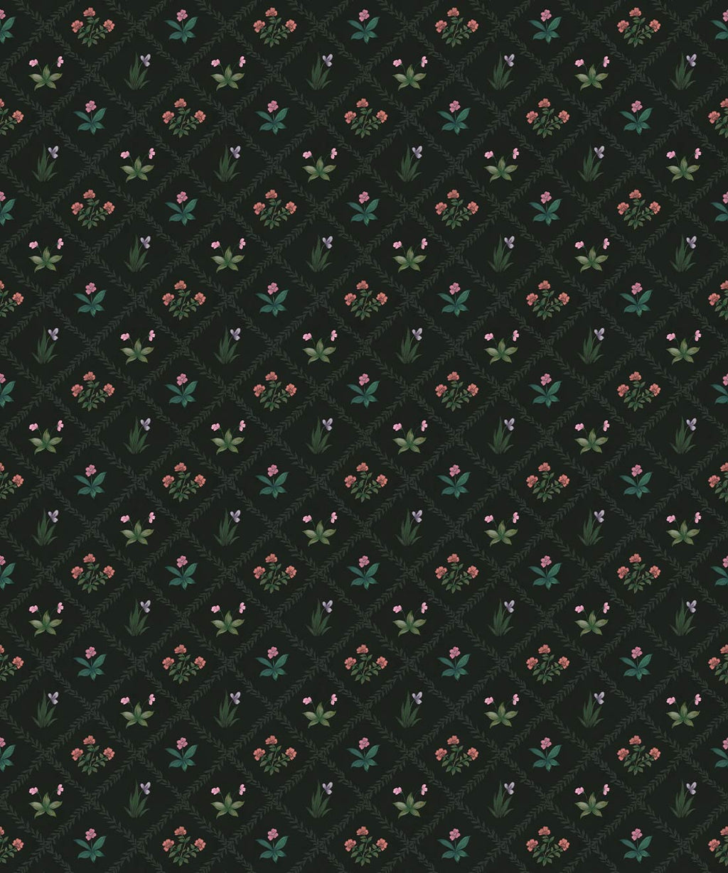 Floret Wallpaper, Jewel
