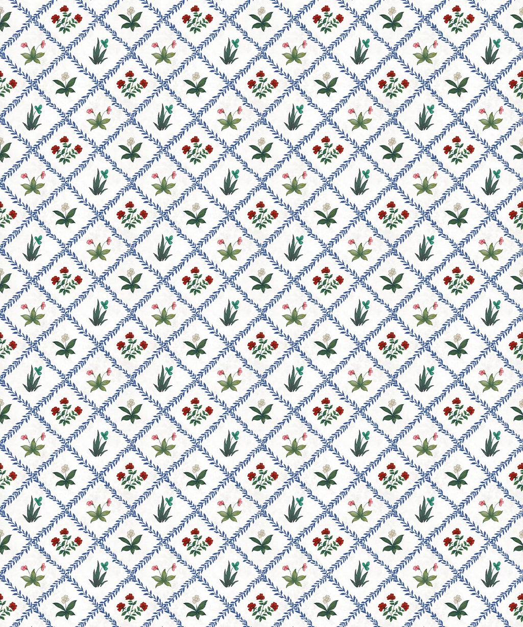 Floret Wallpaper, Ruby