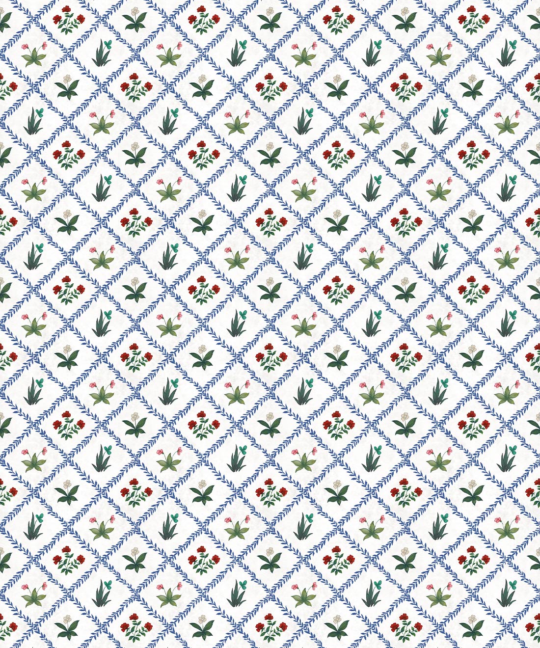 Floret Wallpaper, Ruby