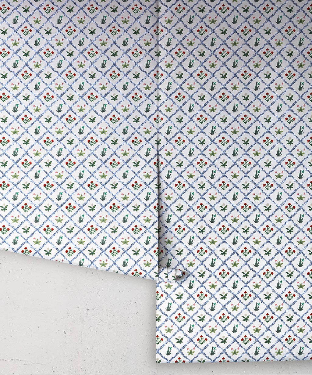 Floret Wallpaper, Ruby