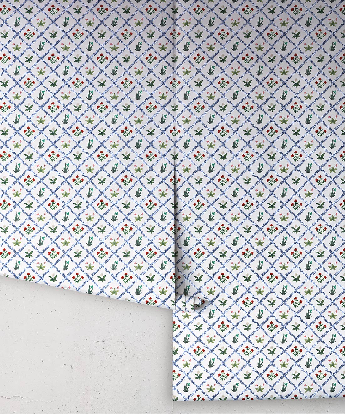 Floret Wallpaper, Ruby