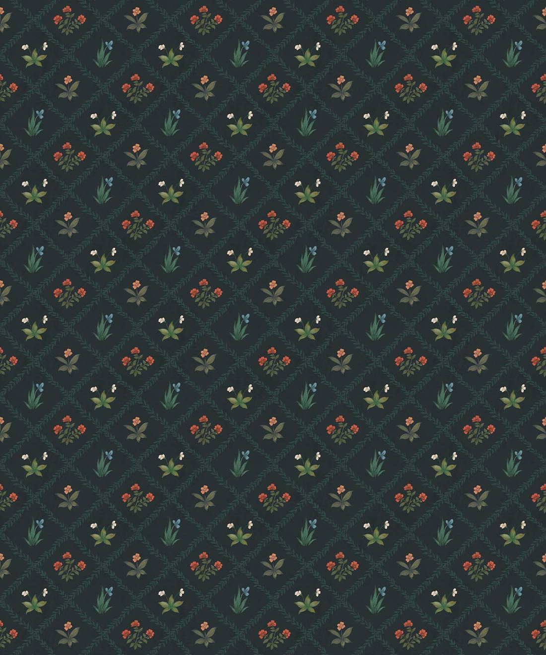 Floret Wallpaper, Topaz