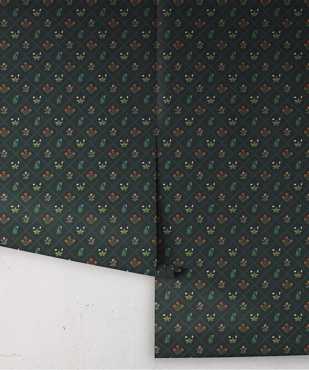 Floret Wallpaper, Topaz