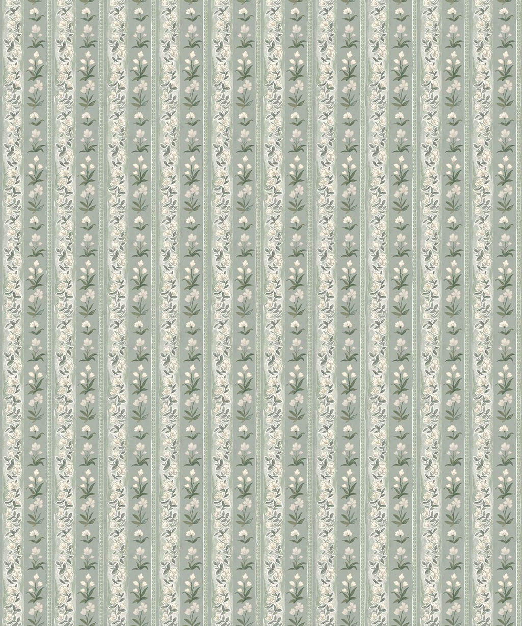 Marigold Wallpaper, Duck Egg