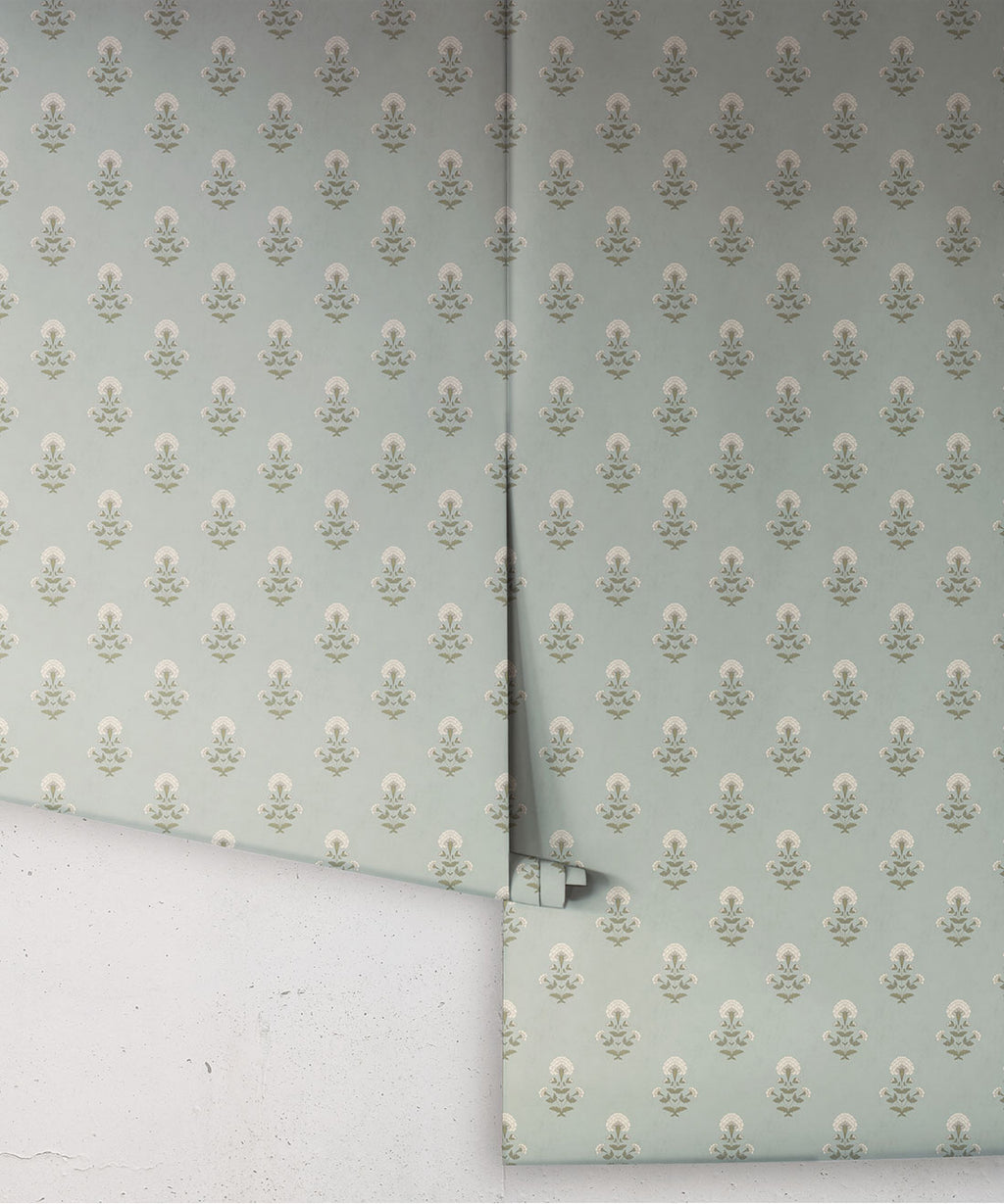 Marigold Wallpaper, Duck Egg