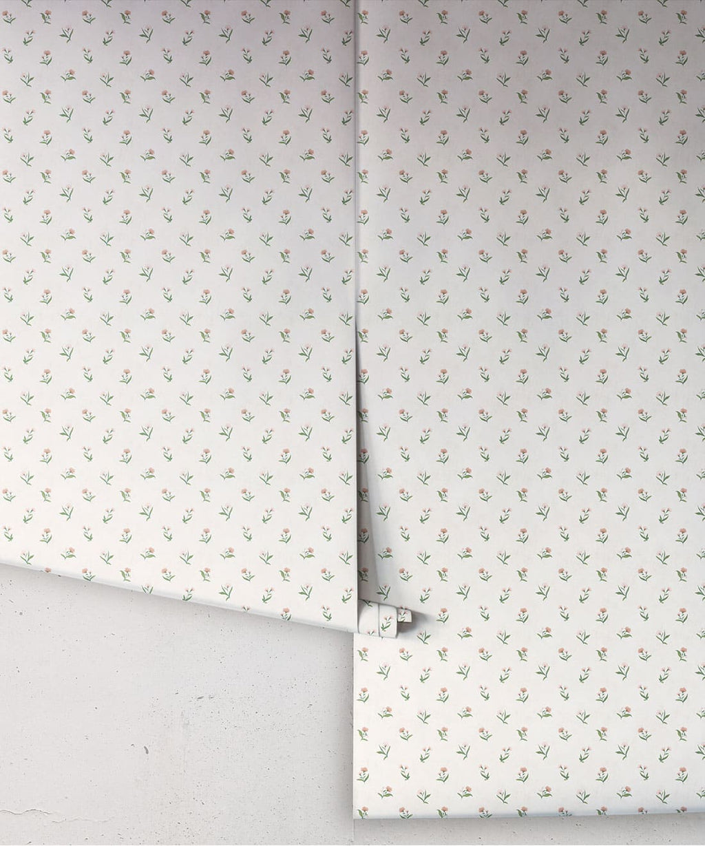 Posey Wallpaper, Antique Rose