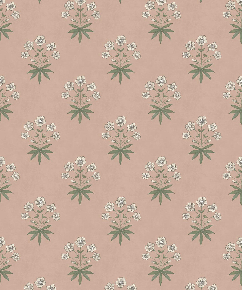 Geranium Wallpaper, Antique Rose