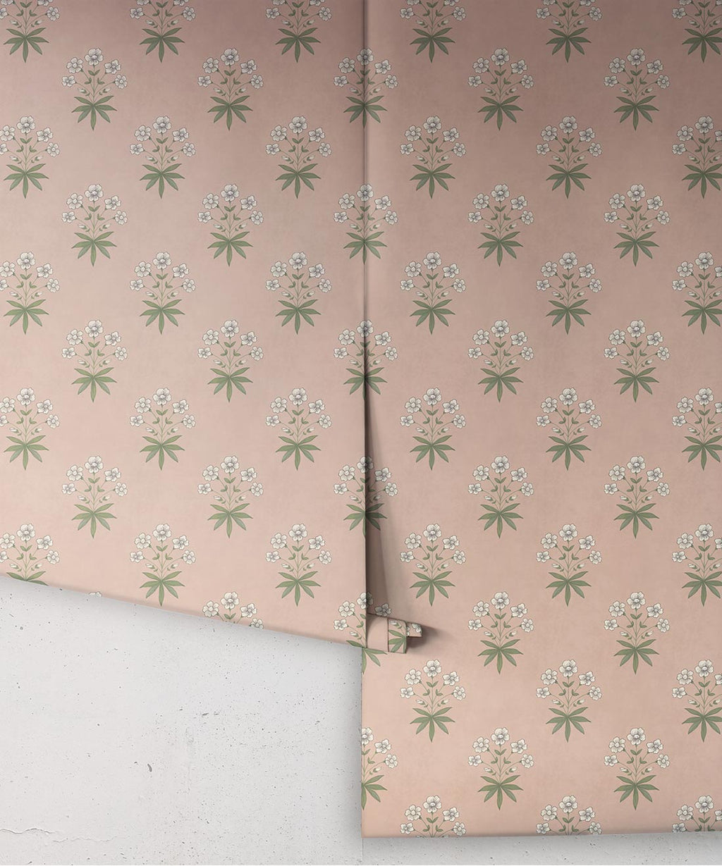 Geranium Wallpaper, Antique Rose