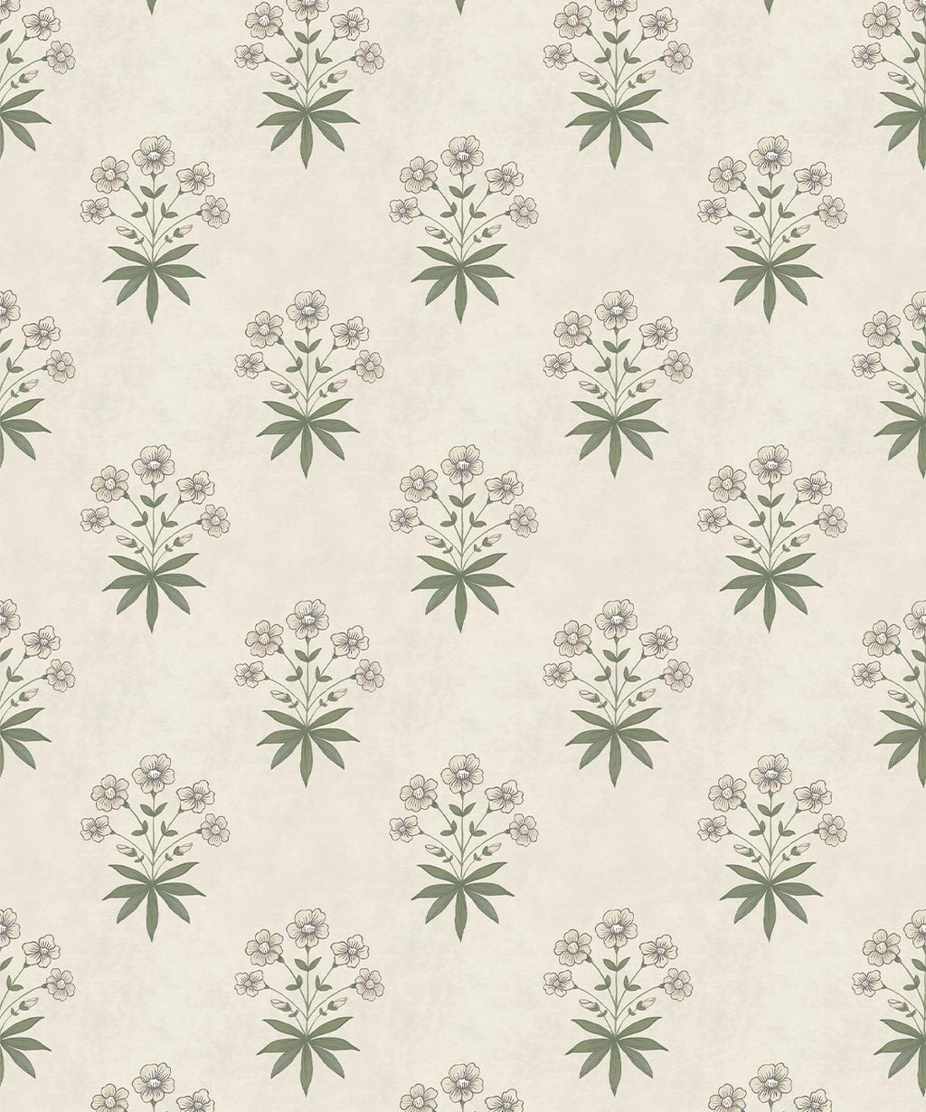 Geranium Wallpaper, Linen