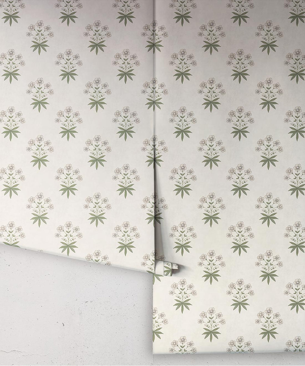Geranium Wallpaper, Linen