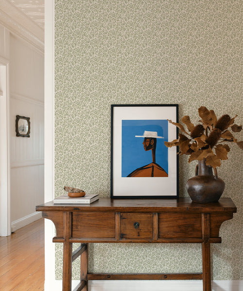 Wild Violet Wallpaper, Linen