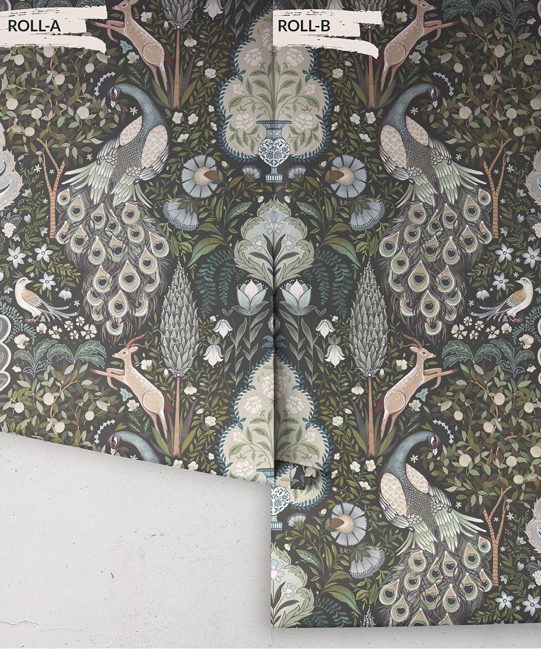 Peacock Garden Wallpaper – Trade Exclusive, Cobalt