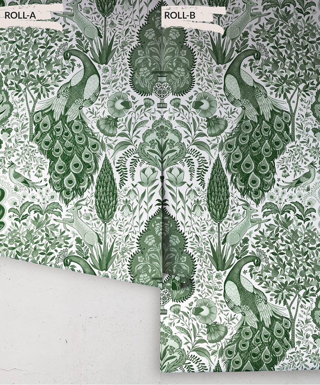 Peacock Garden Wallpaper – Trade Exclusive, Emerald