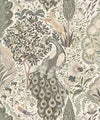 Peacock Garden Wallpaper, Linen