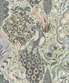 Peacock Garden Wallpaper, Periwinkle