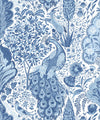 Peacock Garden Wallpaper, Sapphire