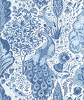 Peacock Garden Wallpaper, Sapphire