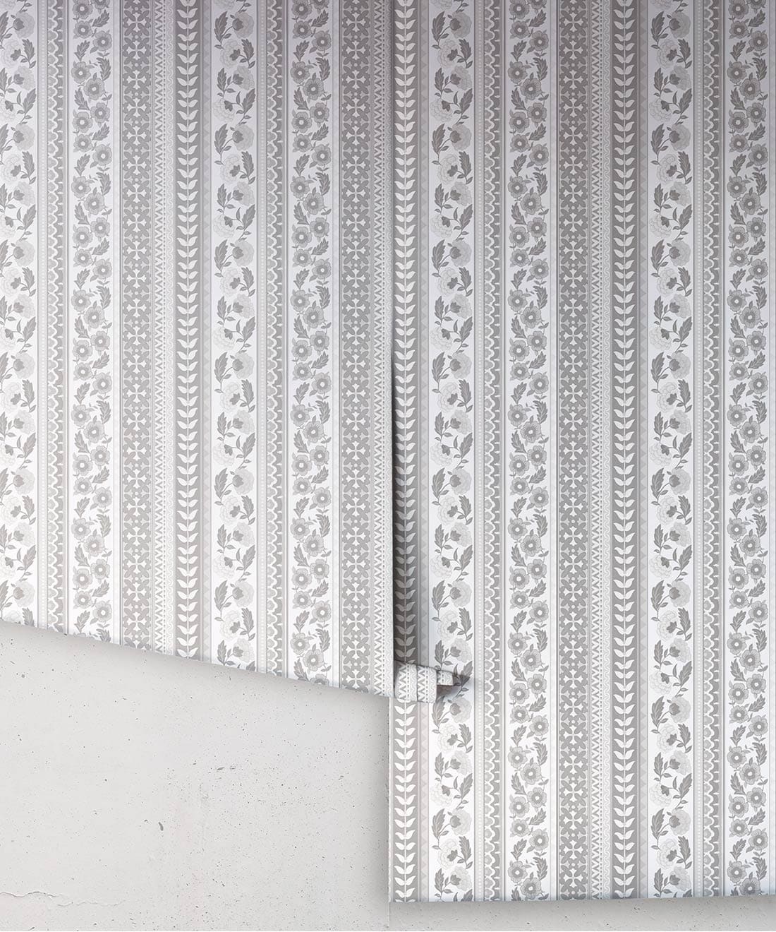 Ribbon Wallpaper, Ivory