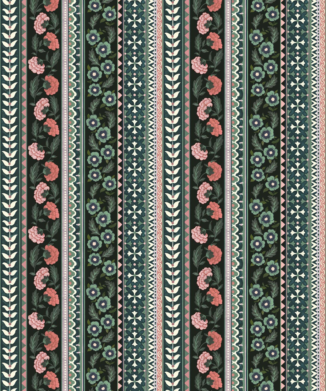 Ribbon Wallpaper, Jewel