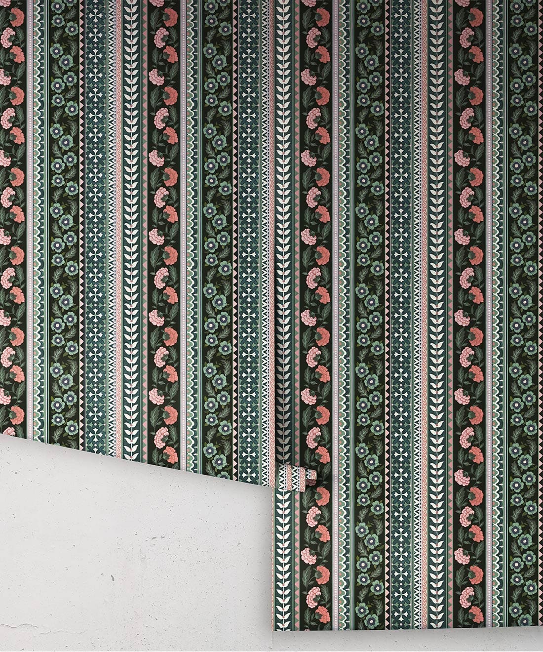 Ribbon Wallpaper, Jewel