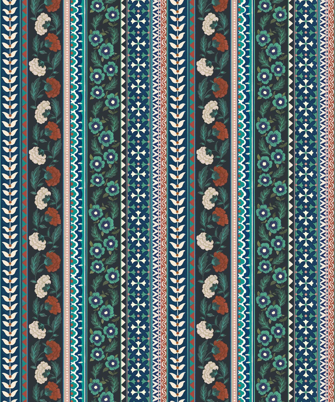 Ribbon Wallpaper, Topaz