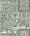 Courtyard Wallpaper, Duck Egg