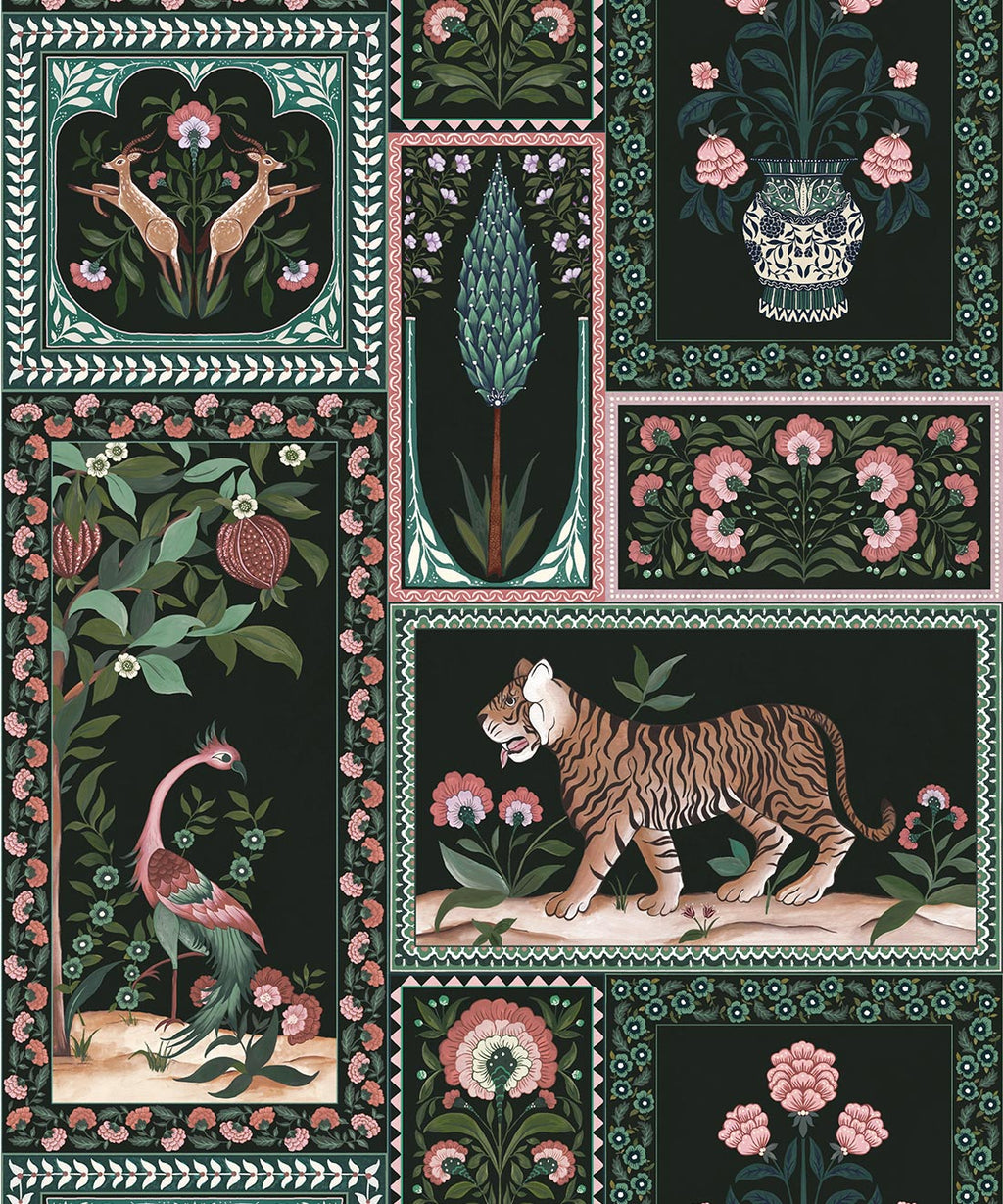 Courtyard Wallpaper, Jewel