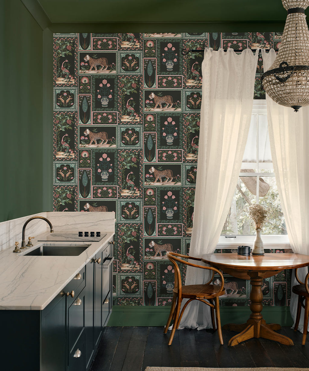 Courtyard Wallpaper, Jewel
