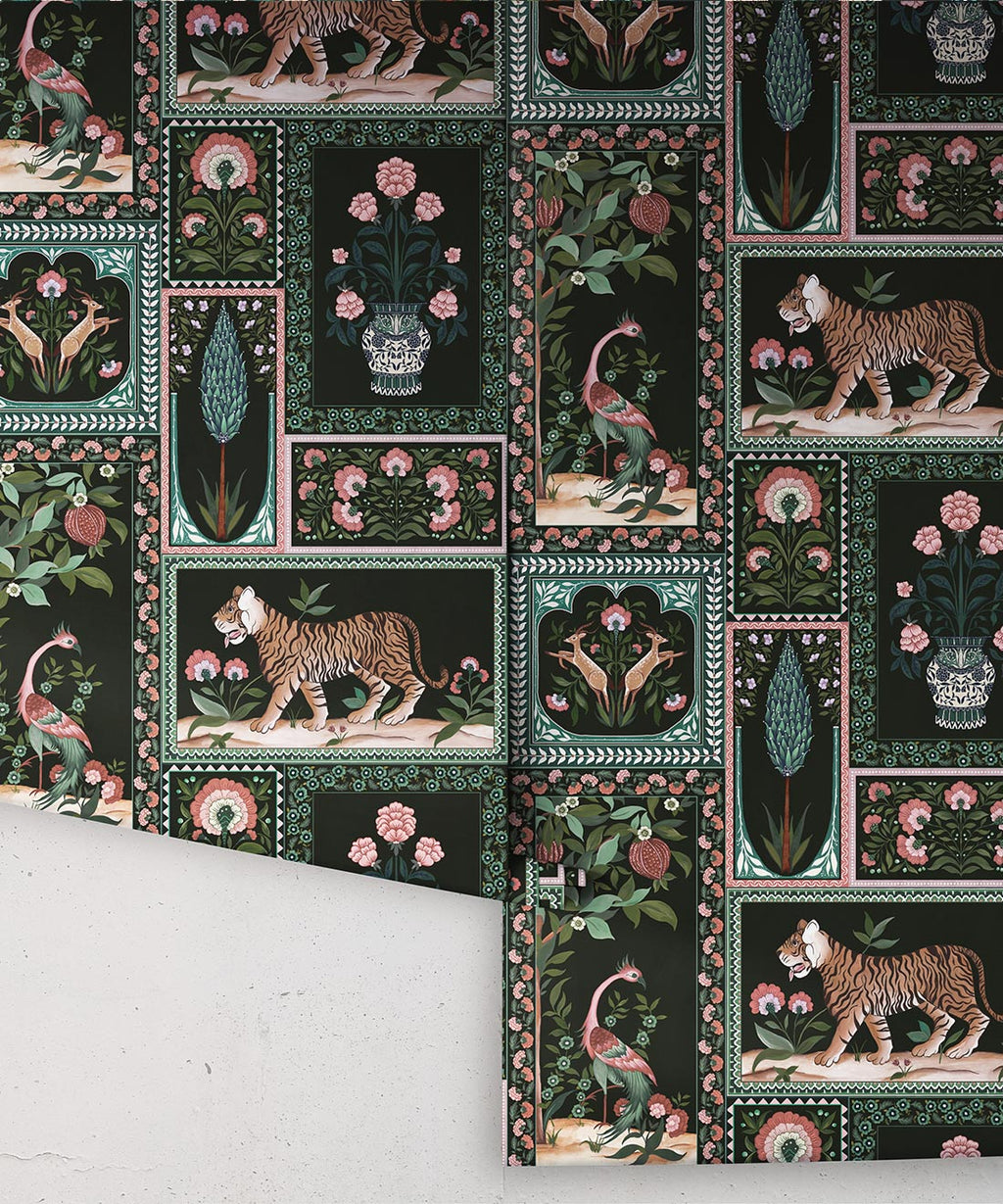 Courtyard Wallpaper, Jewel