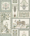Courtyard Wallpaper, Linen