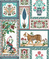 Courtyard Wallpaper, Ruby