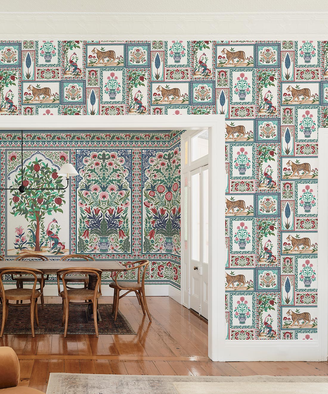 Courtyard Wallpaper, Ruby