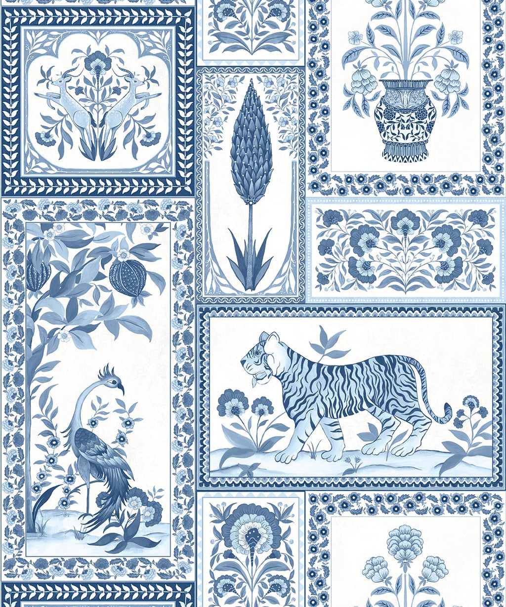 Courtyard Wallpaper, Sapphire