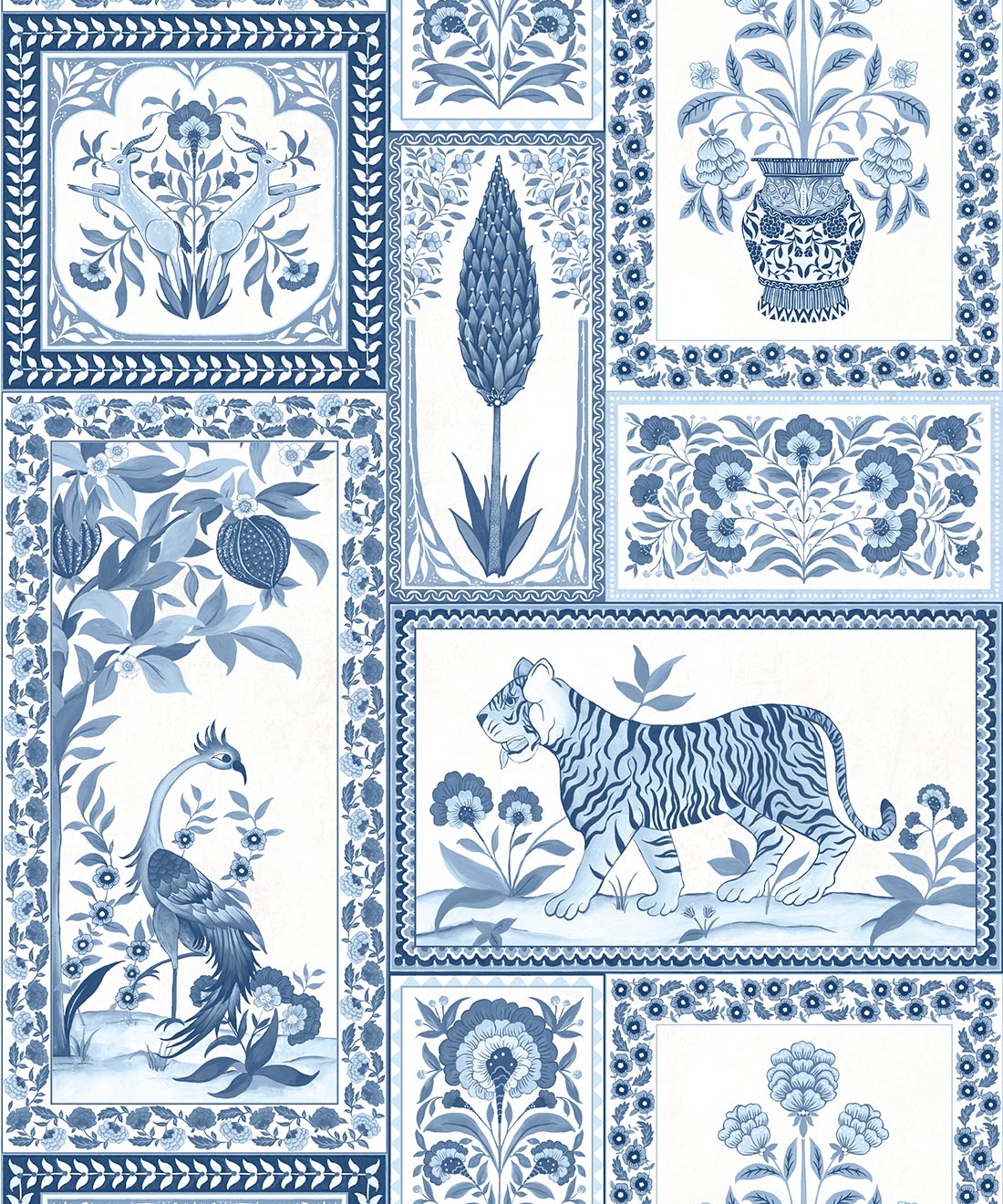 Courtyard Wallpaper, Sapphire