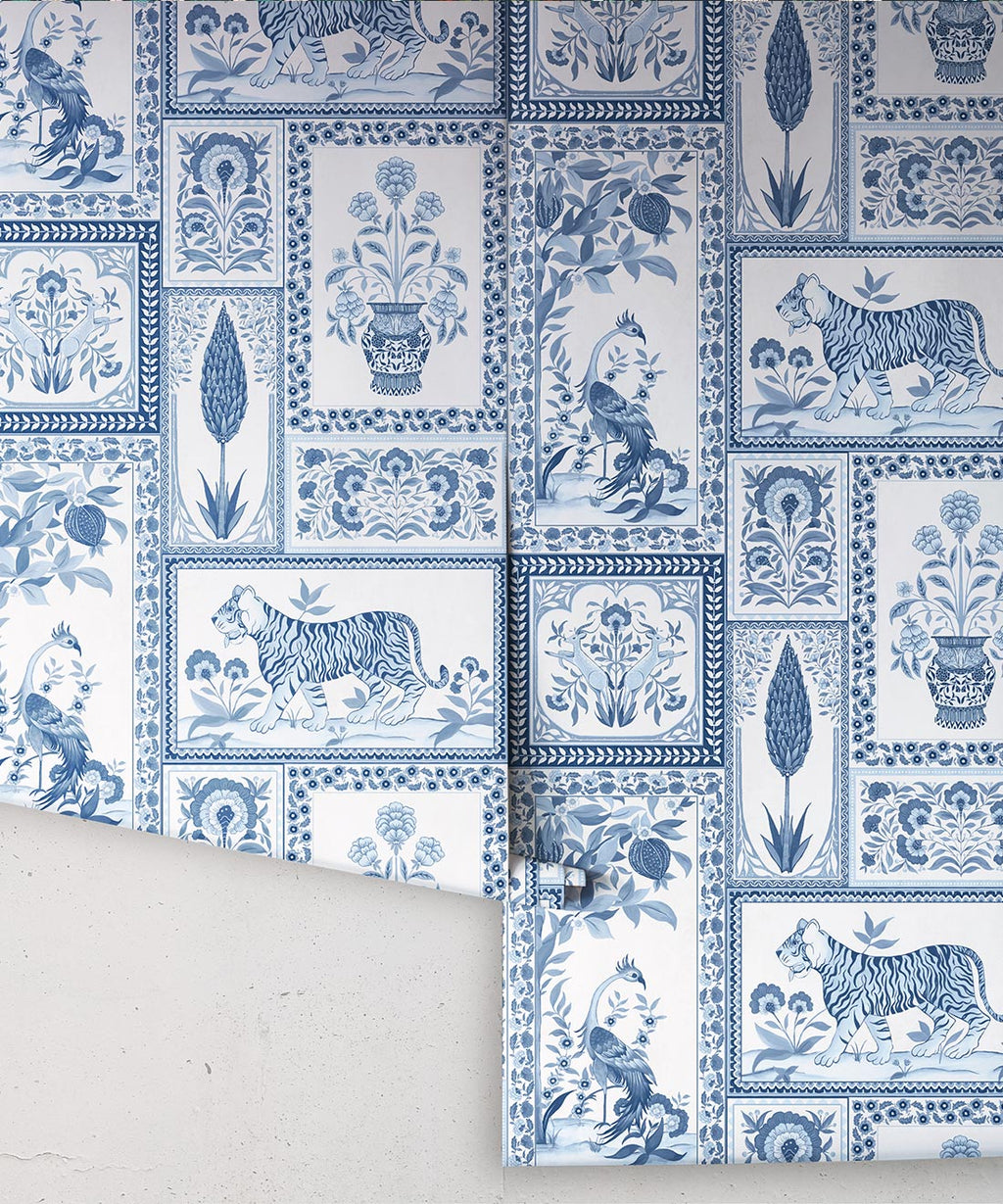 Courtyard Wallpaper, Sapphire