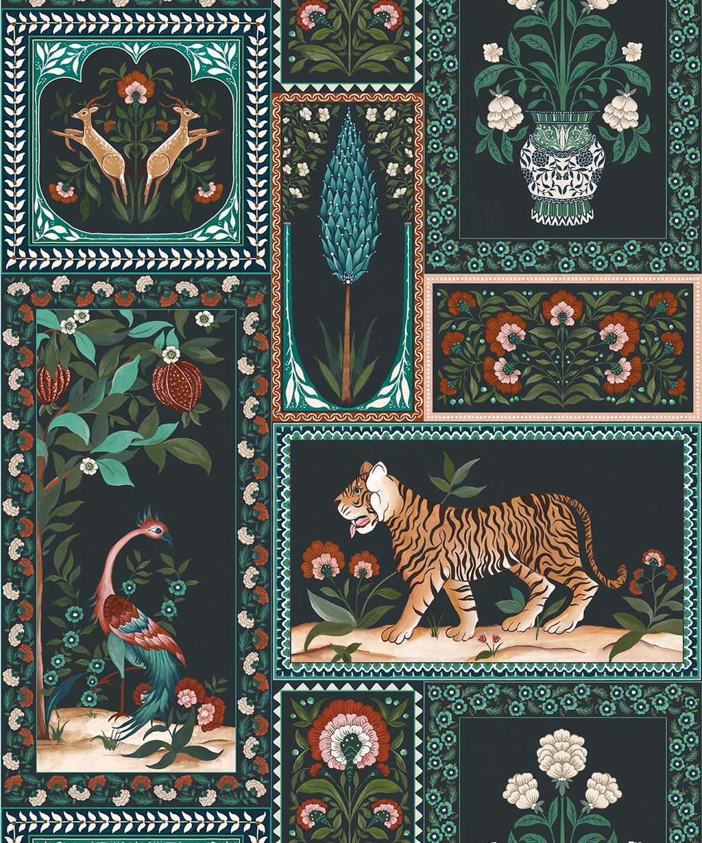 Courtyard Wallpaper, Topaz