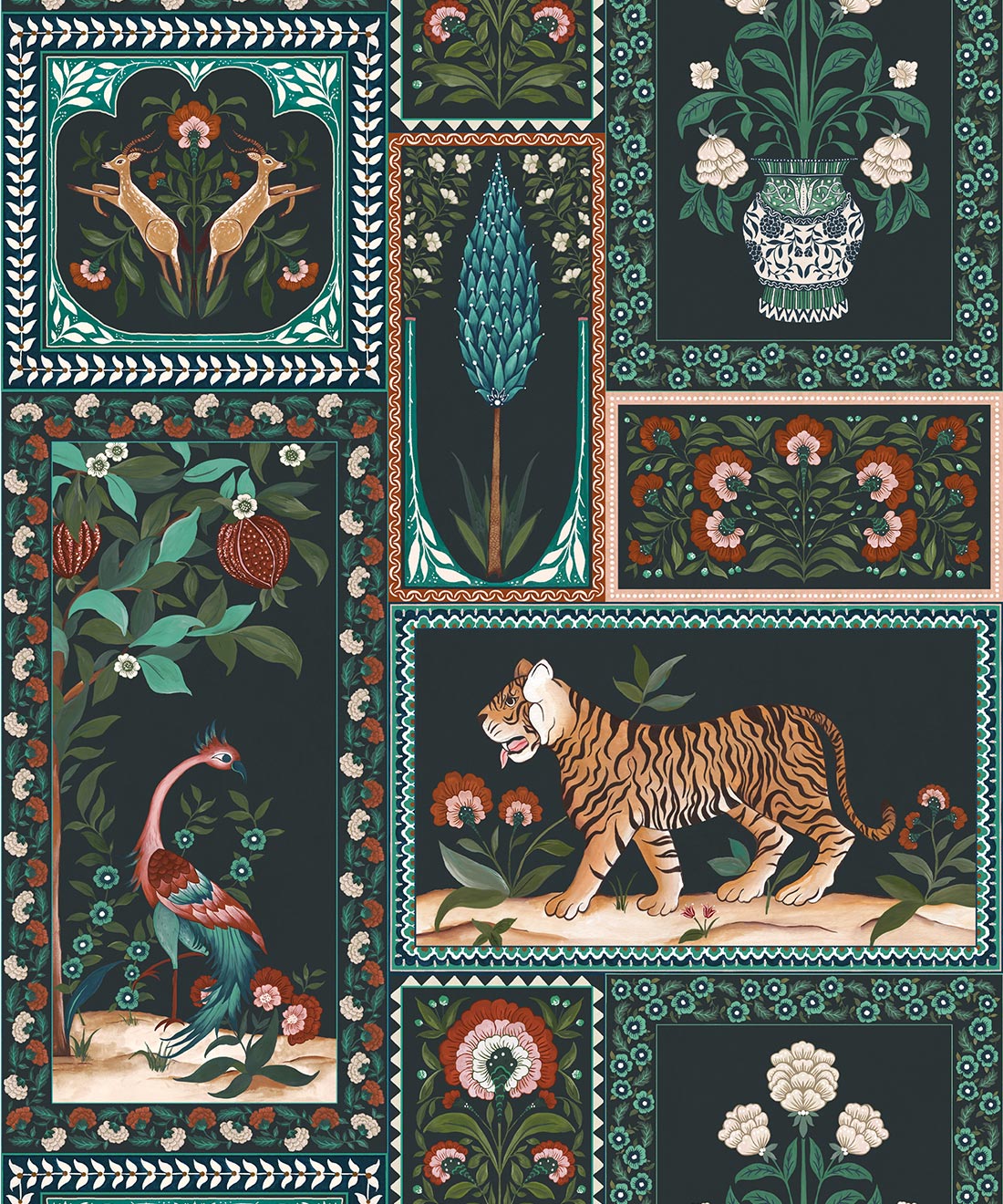 Courtyard Wallpaper, Topaz