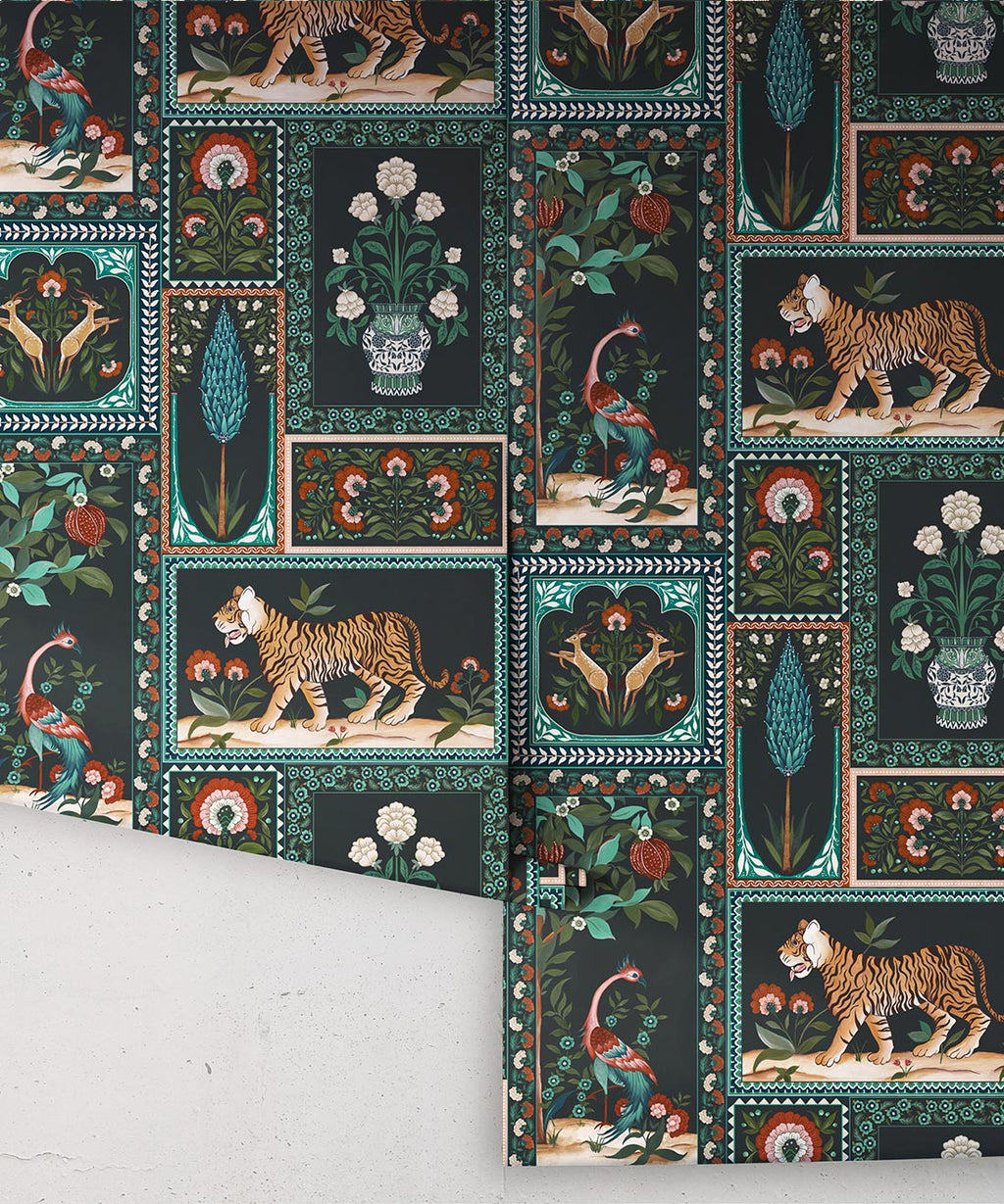 Courtyard Wallpaper, Topaz