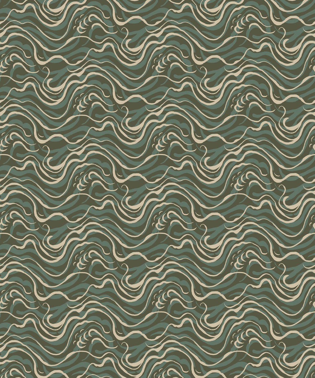 Edo Wallpaper, Olive