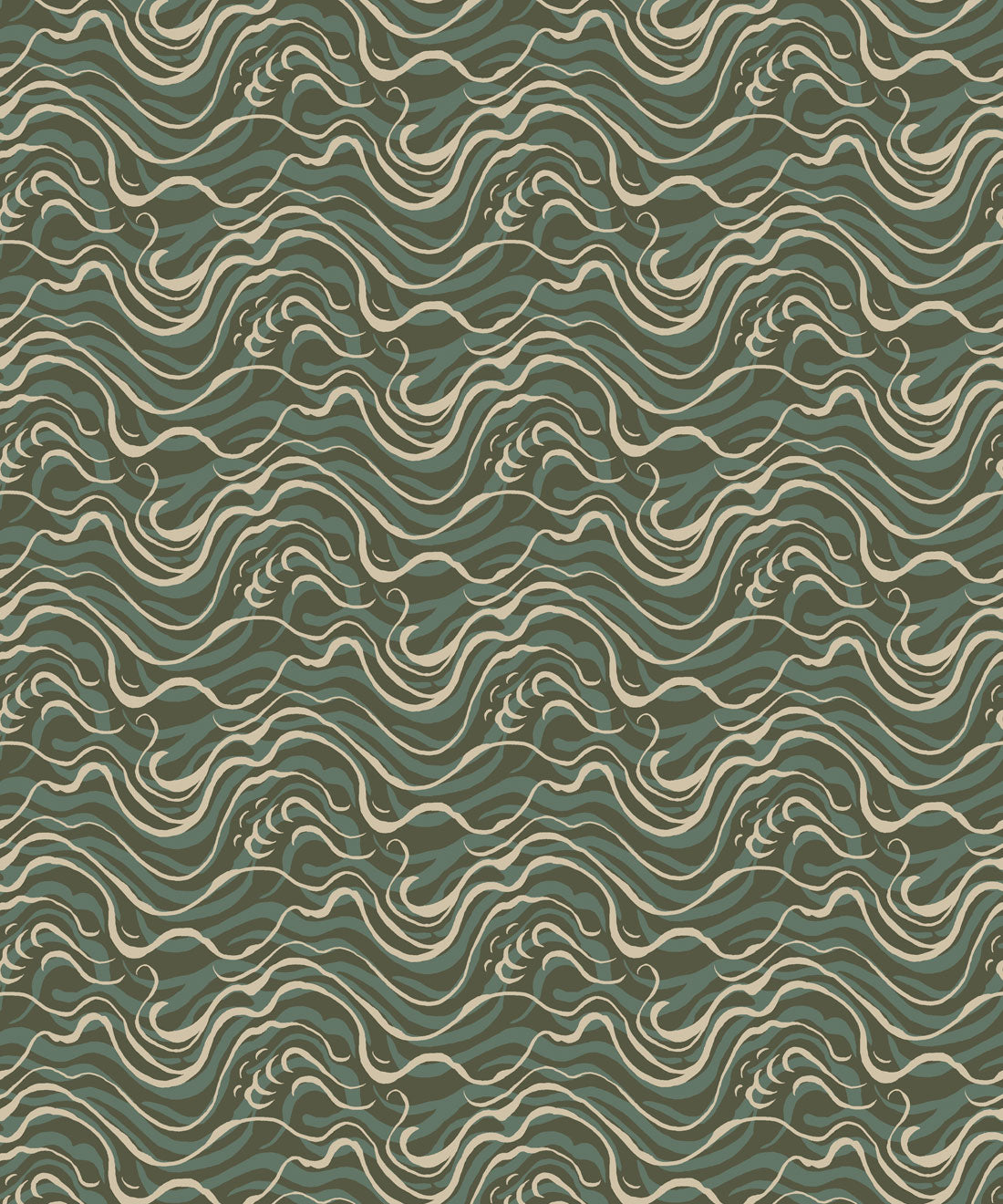 Edo Wallpaper, Olive